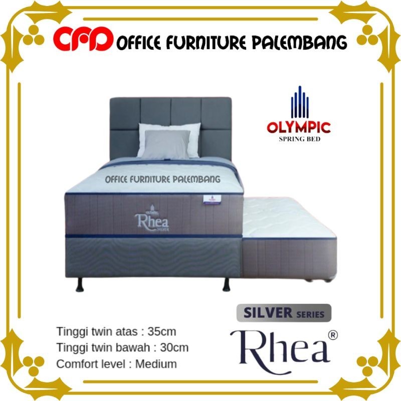 springbed 2in1 olympic RHEA matras kasur bed sorong spring bed dorong