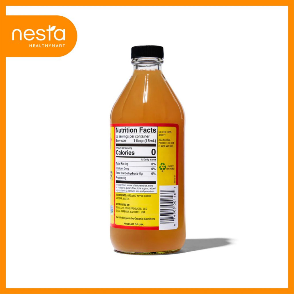

Bragg - Cider Vinegar 16 Oz/ 473 ml Cuka Apel Organik