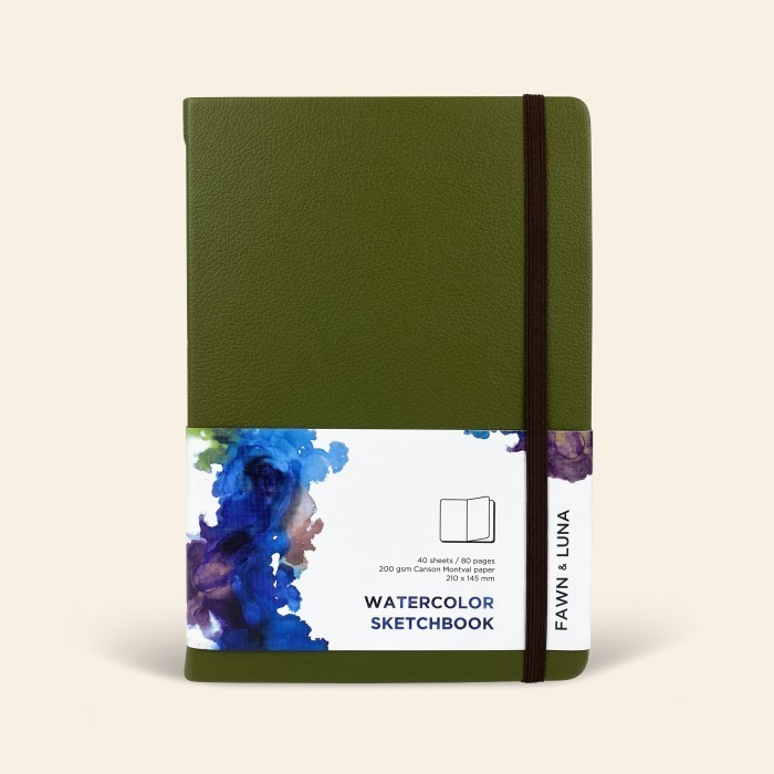 

Nikmati Canson Montval Watercolor Sketchbook - Moss Haze Berkualitas