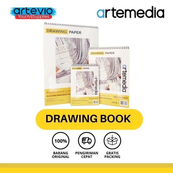 

Hemat Buku Gambar / Buku Sketsa / Sketch Book / Artemedia Drawing Paper Book Hot Sale
