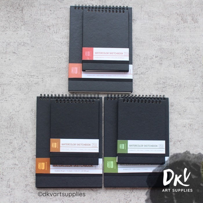 

Diskon Watercolor Sketchbook Baohong Academy 300Gsm 100% Cotton A6 / A5 Berkualitas