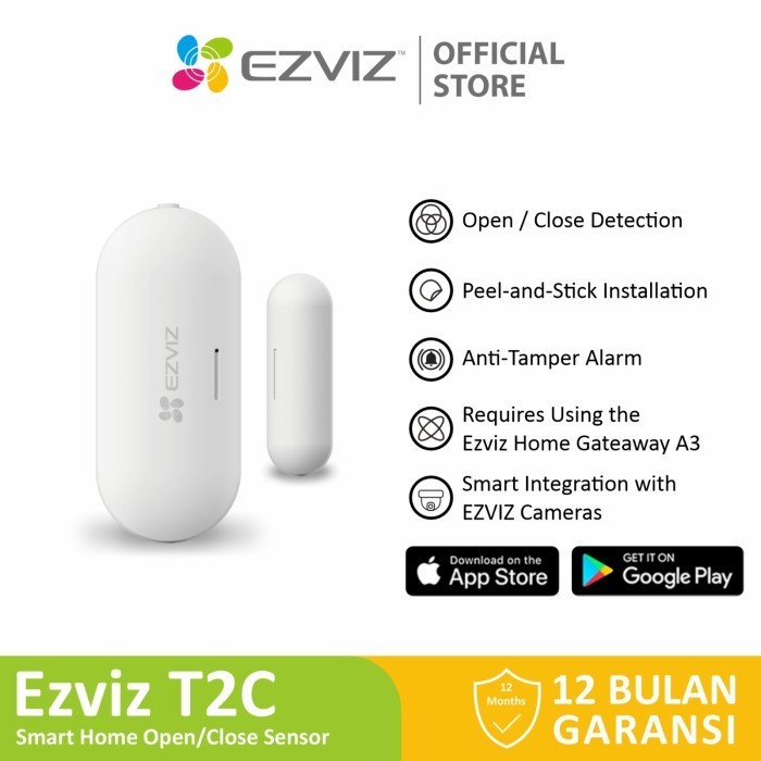 Terbaru Ezviz T2C Smart Home Open Close Door Sensor Detection Promo Terlaris