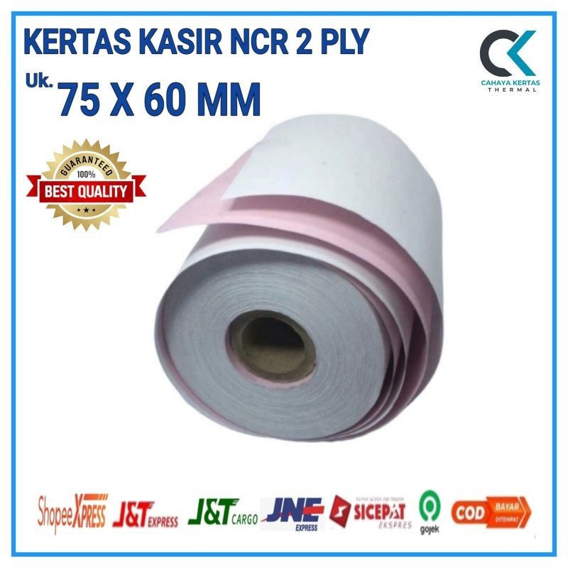 

KERTAS KASIR NCR 2 PLY 75X60 RANGKAP 2