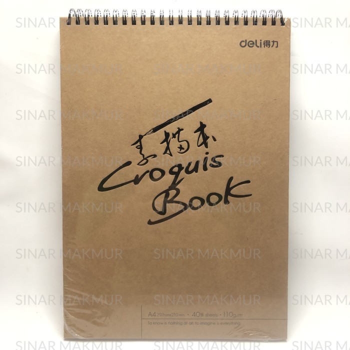

Hemat Croquis Book / Sketch Book Buka Vertikal A4 Deli 73357 (Pcs) Gilaa!!!