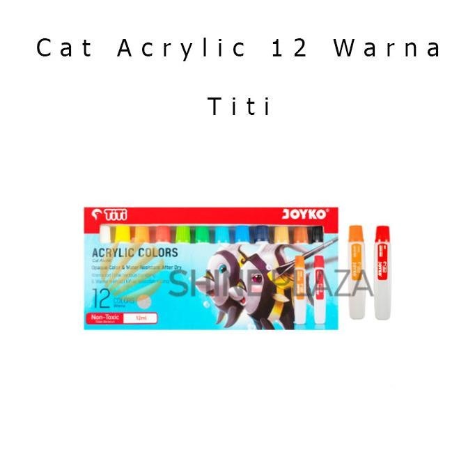 

Big Sale - Cat Acrylic TiTi 12 Warna - Cat Akrilik Joyko ACC-12ML-12 Colors ,,
