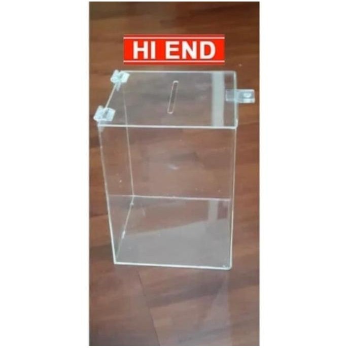 

Terjangkau - akrilik kotak amal 15x15x25 / akrilik box / kotak amal / kotak saran