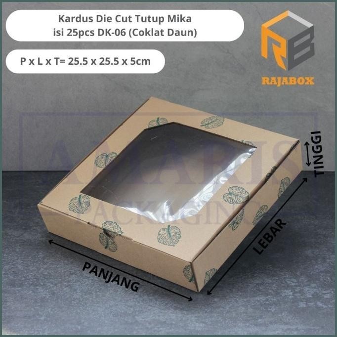 

Baru Kardus Die Cut Mika Kotak Pudding Isi 10 Pcs - DK 06 - Coklat ,,