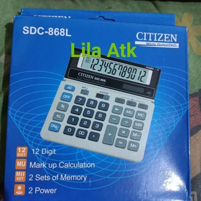 

Update - Kalkulator Citizen Sdc 868l ,.