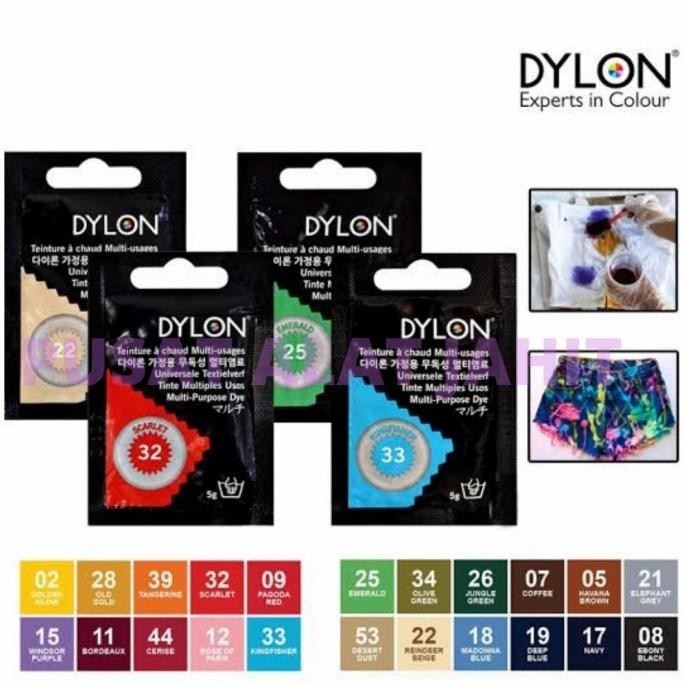 Flash Sale Dylon Dilon Wantek Pewarna Pakaian Tekstil Textile Kain Baju Kancing Murah