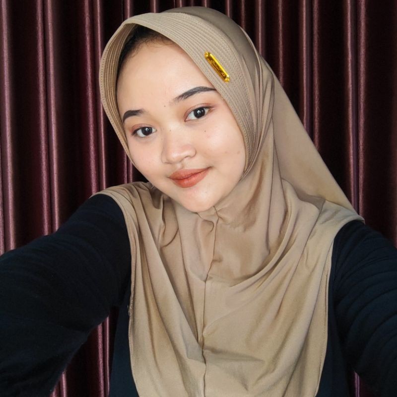 Terlaris Bergo Hamidah plat akrilik / instan bergo /ukuran M / By Sabella Hijab