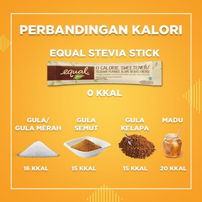 

tab Equal STEVIA Sweetener Zero Calorie / Pemanis Pengganti Gula