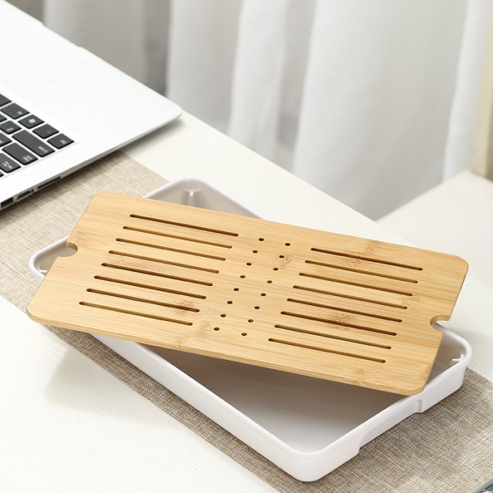 

Japanese-Style Simple Dry Tea Tray Melamine Bamboo Tea Table Nampan