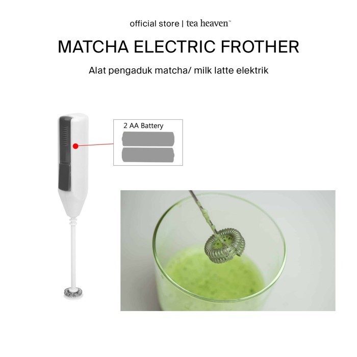 

Ersya - Matcha Whisk Electric Latte Milk Frother / Alat Pengaduk Matcha