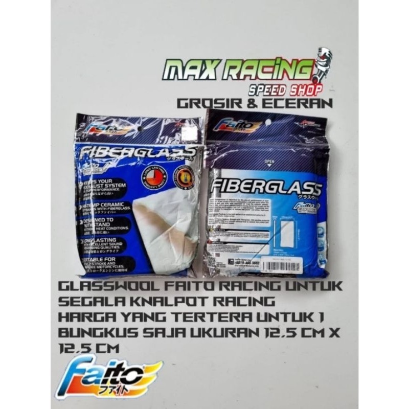 Glasswool Faito Knalpot racing 4 tak 2 tak