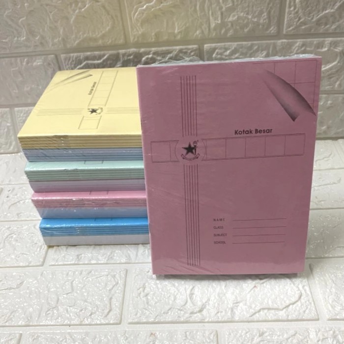 

Aman Buku Tulis Mandarin Kotak Besar/Merk Bintang Obor/1 Pak Isi 10 Buku Terbatas