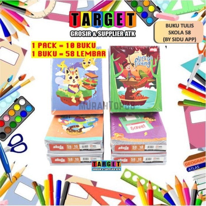 

Mantap Buku Tulis Skola 58 Lembar (By Sidu Sinar Dunia) 10 Buku Promo