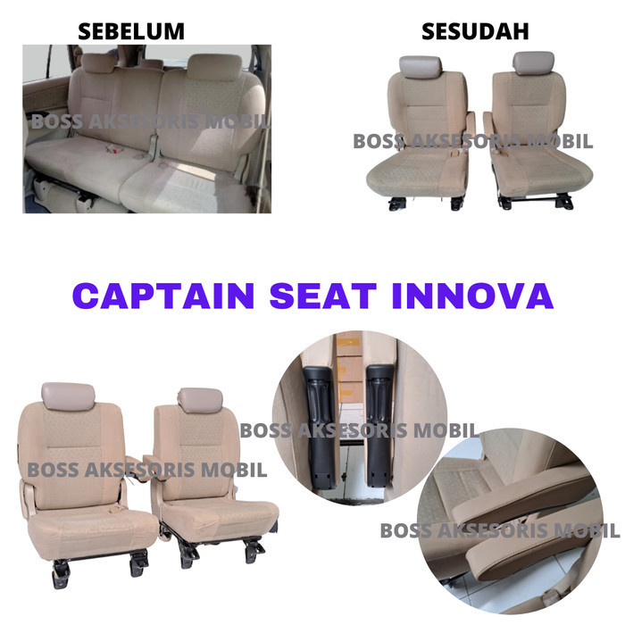 Merubah Jok Asli ke Captain Seat Innova