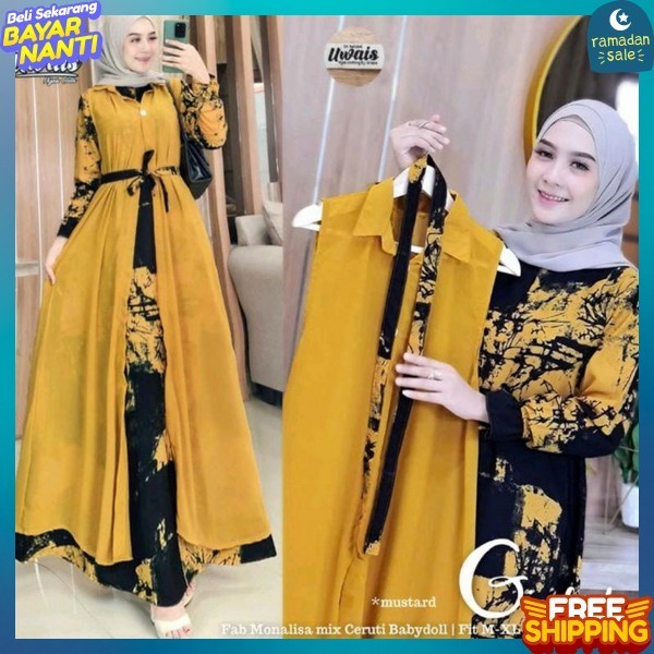 Gamus Elegan Gmiss Wanita Bsju Pakean Lebaran Impor Gamis Remaja Murah Bju Gmis Import Bj Terbaru202