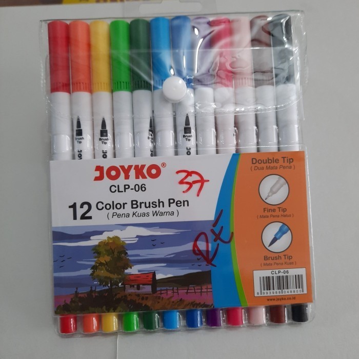 

JOYKO Brush Pen clp 06 12 warna original MURAH