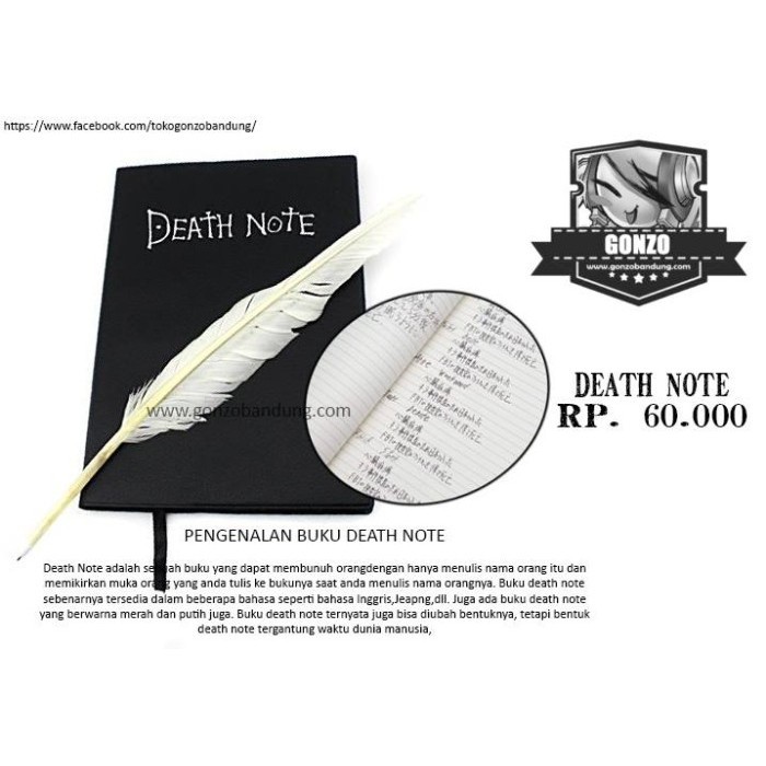 

Bergaransi Buku Anime Death Note ( Replika Buku Deathnote ) Berkualitas