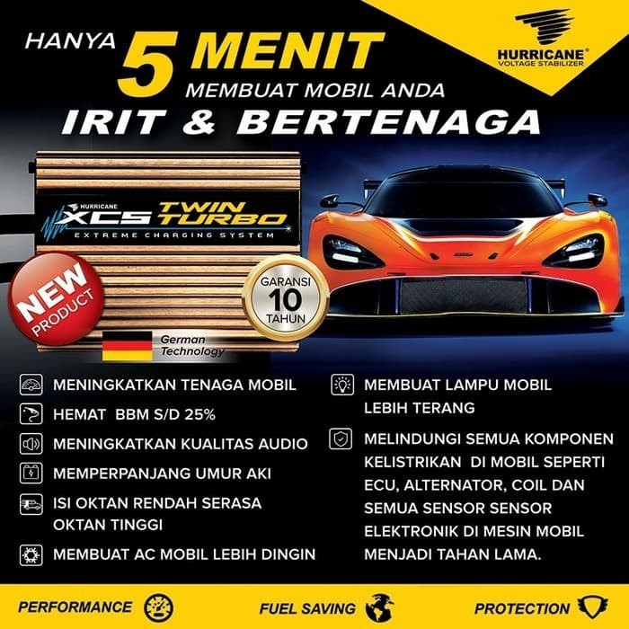 XCS TWIN TURBO ORI HURRICANE XCS Bertenaga & Irit - XCS 7 Super Fast