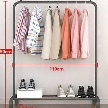Rak Gantungan Stand Hanger Jemuran Baju Rak Gantung Baju Stainless Saginayuyu