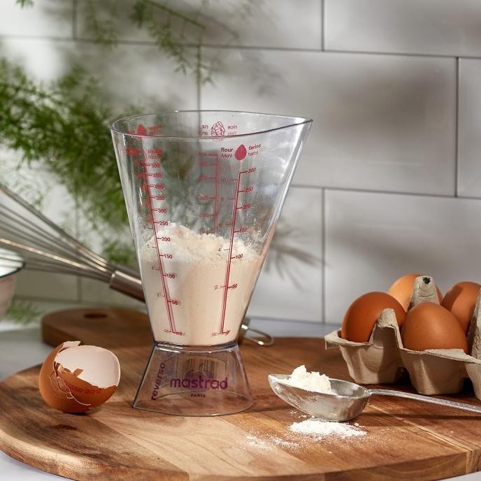 Mastrad Reverso Measuring Glass Rice Sugar Liquid Flour Gelas Takar