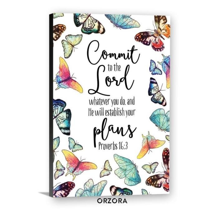 Hiasan Vintage/Hiasan Dinding Kayu/Poster/Ayat Alkitab/Kado(A3022)