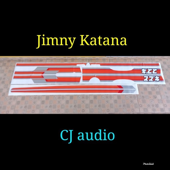 sticker striping jimmy katana jepang