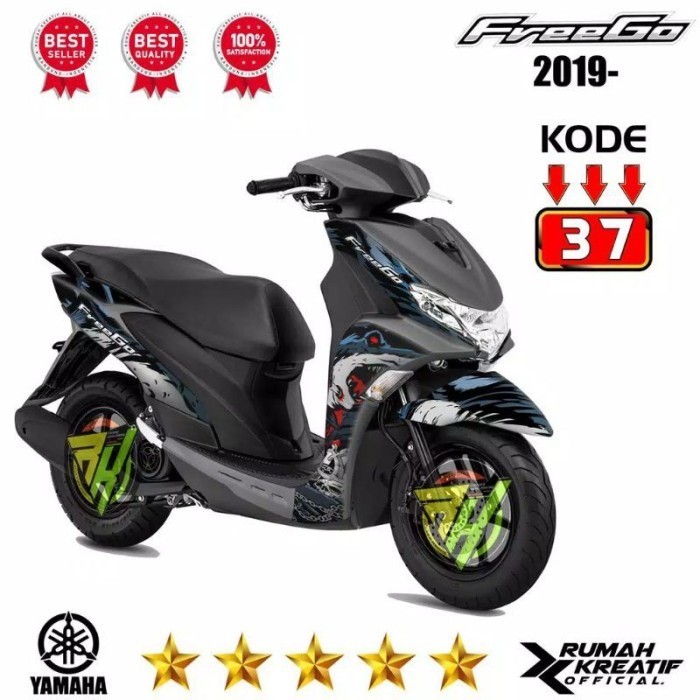 FREEGO 2019 SEMI Variasi Yamaha FREEGO 125 STRIPING DECAL VARIASI YAMA