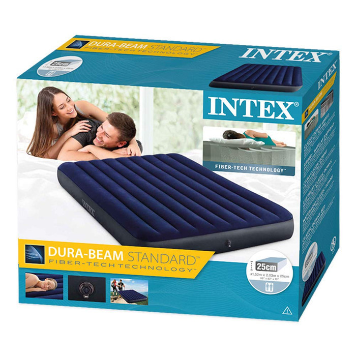 

Paket Kasur Angin Deluxe Dura-Beam Intex Queen +Pompa Intex +Lem 64709
