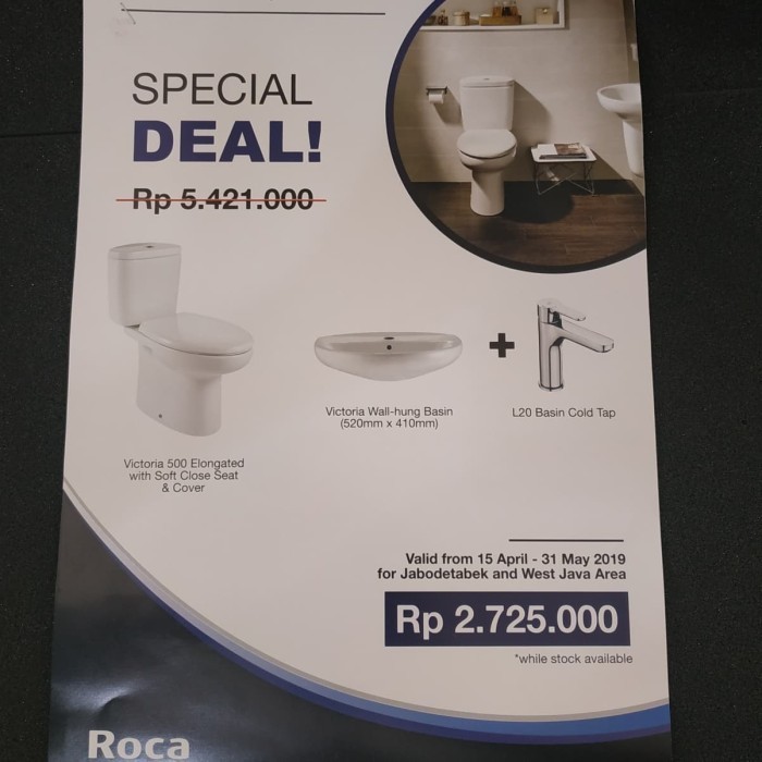 PROMO PAKET CLOSET MEREK ROCA