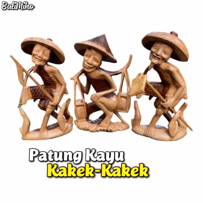 ~~~] PATUNG KAKEK KE SAWAH/PATUNG KAYU/PATUNG KAYU UNIK/KAKEK NYANGKUL