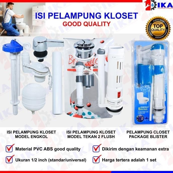 ISI PELAMPUNG CLOSET KLOSET MODEL TUAS ENGKOL WC DUDUK TOILET