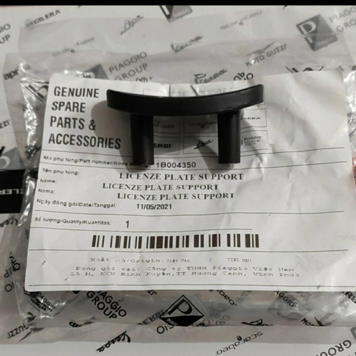 Penci Dudukan Plat Nomor Vespa S & Lx Iget & Original 100%