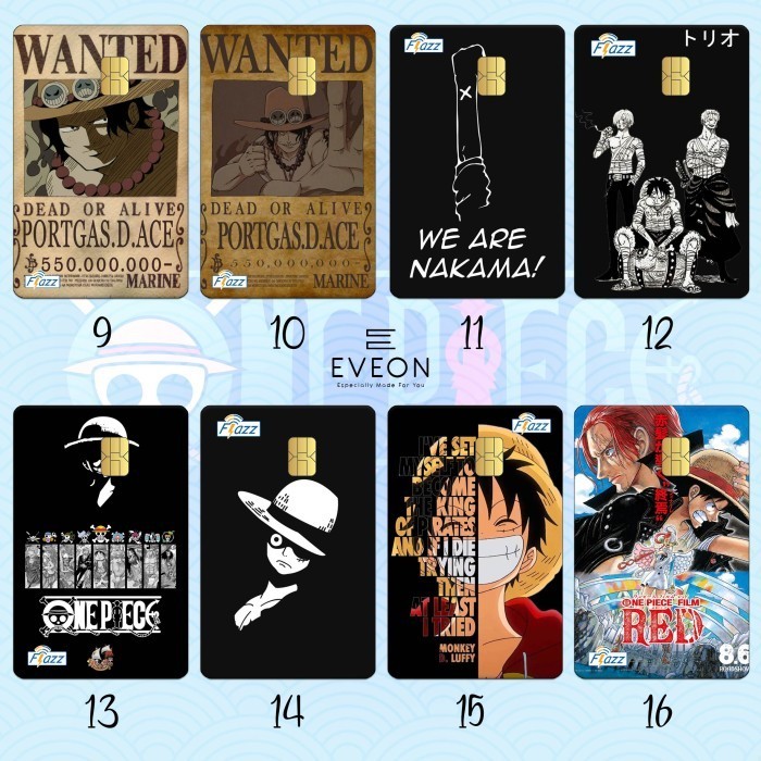 READY Flazz Gen 2 BCA Emoney Mandiri One Piece Custom Nama