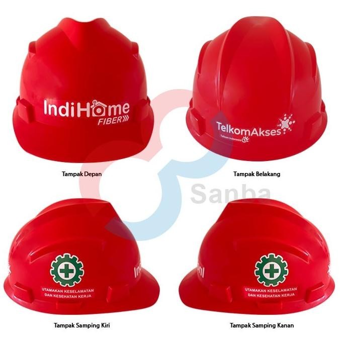 Best - ENZO Helm Proyek Safety Helmet Custom Logo - Kuning