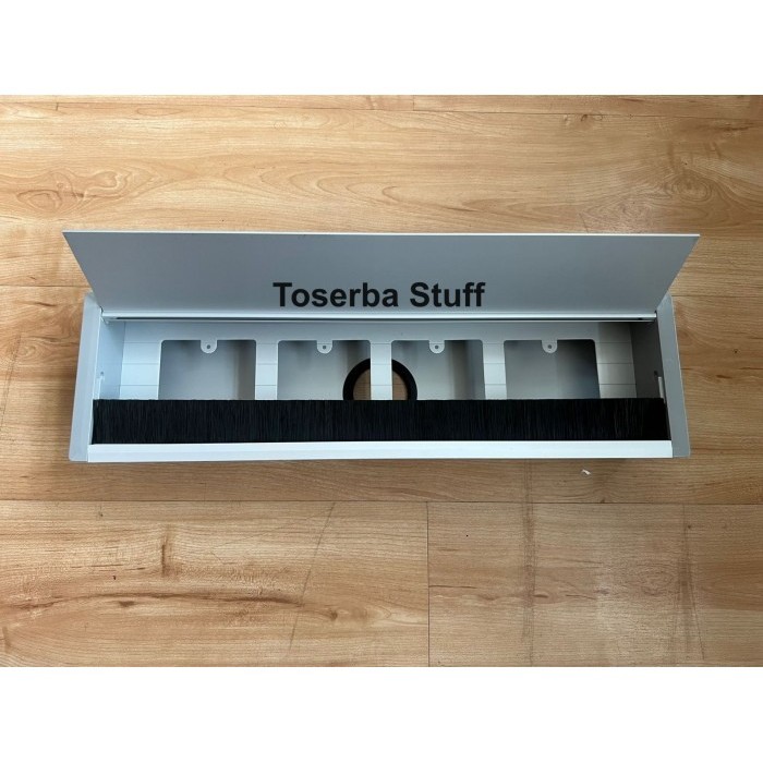STOP KONTAK MEJA TANAM ISIAN 4 EMPAT COLOKAN BISA CUSTOM ALUMINIUM