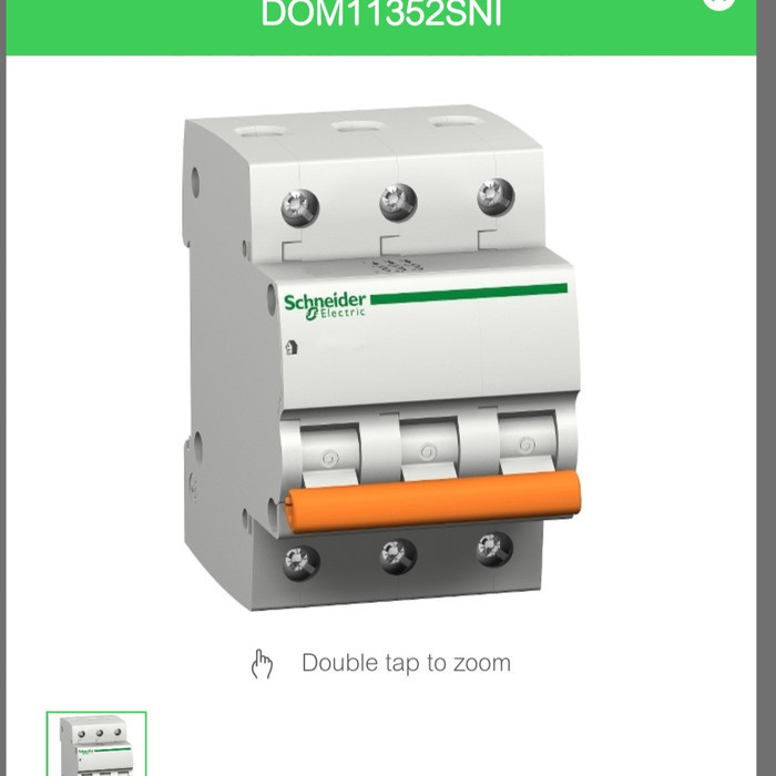 MCB SCHNEIDER MERLIN GERIN DOM DOMAE 3P 3PHASE 3PAS C50 50A 50AMPER