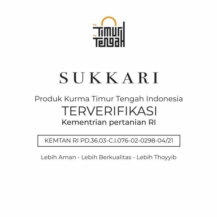 

Kurma Sukari 1 Kg Premium Timur Tengah Kurma Sukkari Original Hq