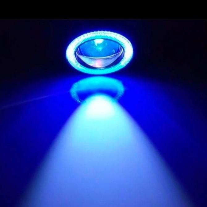 LAMPU LED FOGLAMP MOBIL GRAND LIVINA PROJECTOR ANGEL EYES 89MM