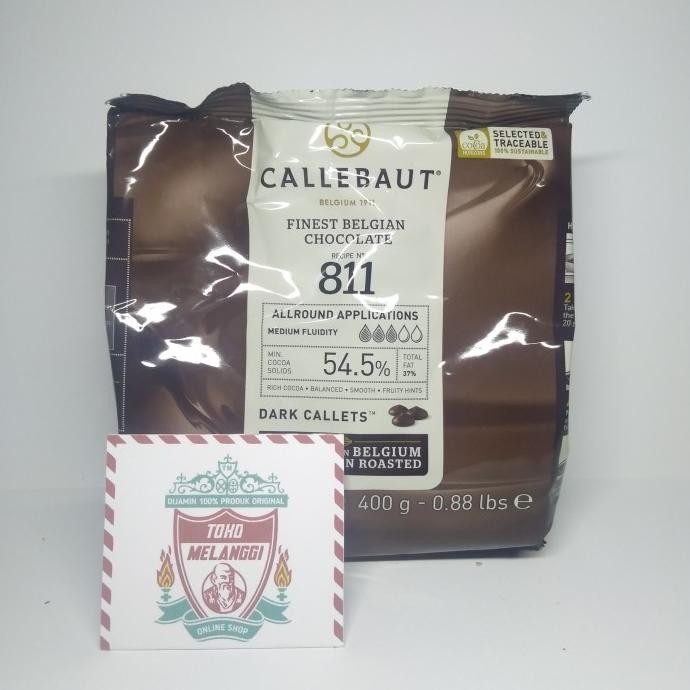 

Callebaut Belgian Chocolate Couverture Recipe 811 54.5% 400 gr 54,5%