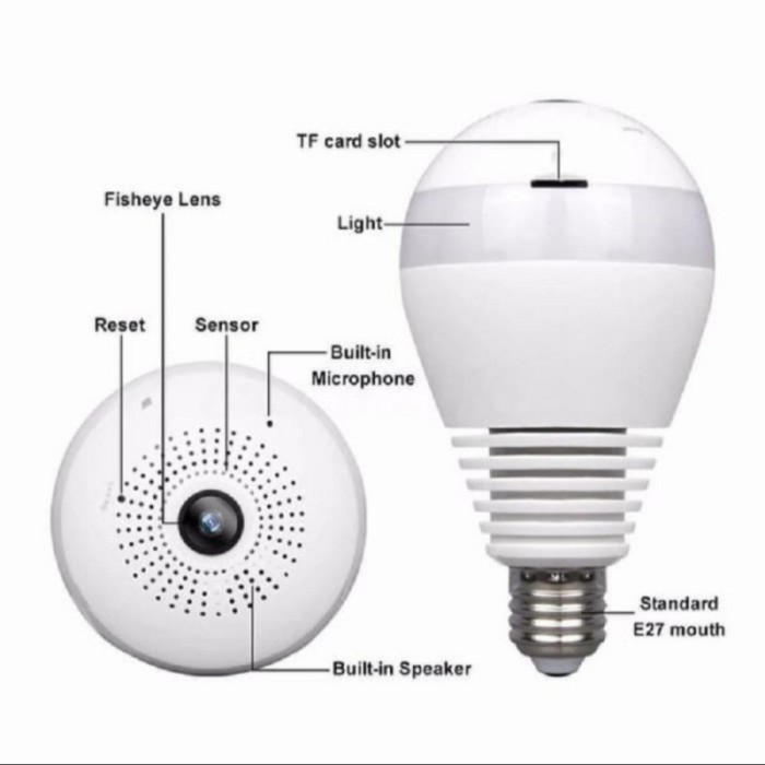 Promo Kamera Lampu CCTV IP V380 s Panoramic Camera V380Pro