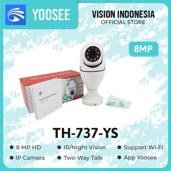 Termurah Camera CCTV WIFI Wireless PTZ Bohlam V380 / Thunderin TH-737-YS