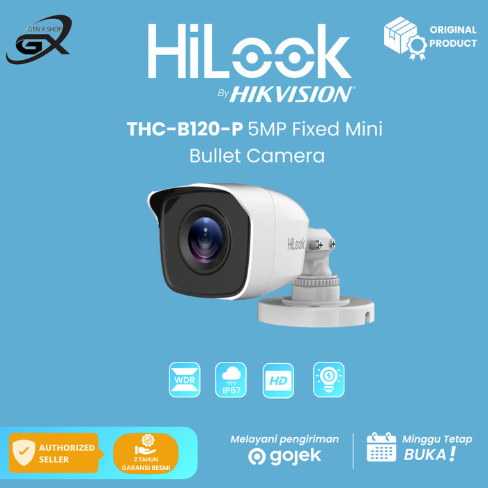 Bisa COD Kamera CCTV THC B120 P HiLook Outdoor 2MP 1080p by Hikvision B120P