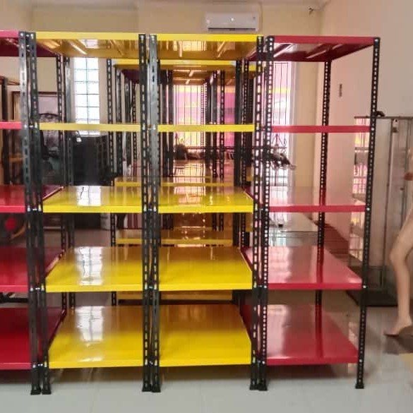 Terbaru Rak Besi Siku Lubang L40 P100 T200 5 Susun Promo Terlaris