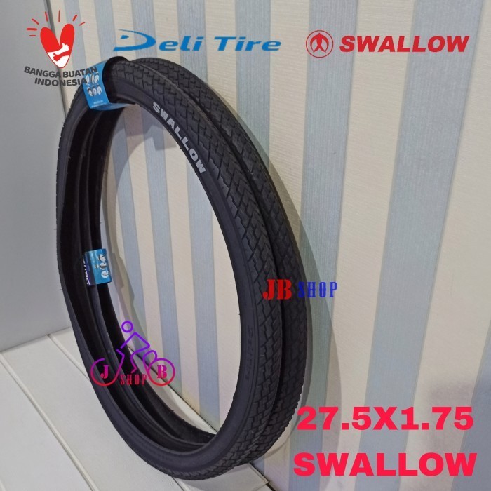 Terbaru Ban Luar Sepeda 27.5 X 1.50 1.75 1.95 2.10 Kenda Swallow Deli Tire Promo Terlaris