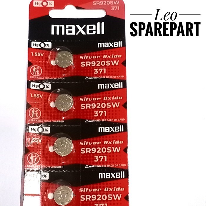 ```````] Baterai Maxell SR920SW / 371 / Batre Jam Tangan