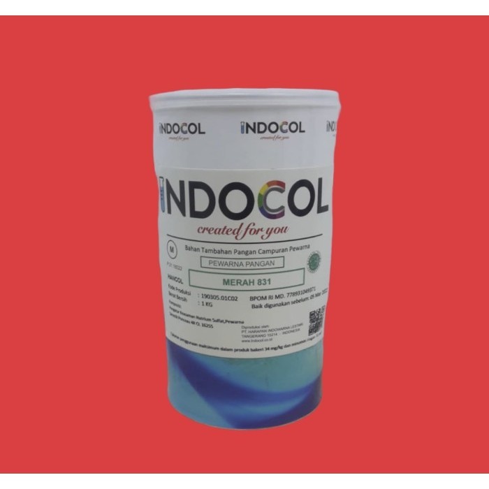 

Terbaru Pewarna Makanan Indocol Merah 831 (Brilliant Ponceau) Promo Terlaris