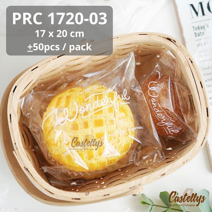 

*#*#*#] Plastik Roti Perekat PRC 1720-03 Roti Manis Sisir Kasur Bakpao Bolu